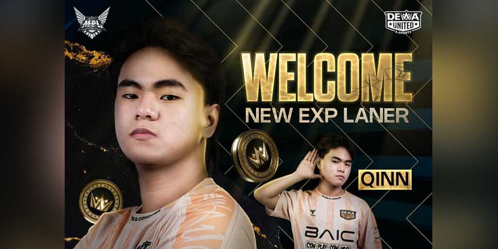Dewa United Esports merekrut pemain muda asal Filipina, John "Qinn" Carlo.