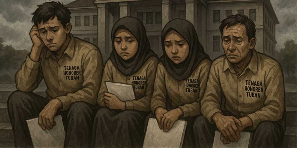 Ilustrasi tenaga honorer. Harapan tenaga honorer untuk menjadi pekerja paruh waktu pupus setelah usulan Pemkab Tuban ditolak BKN.