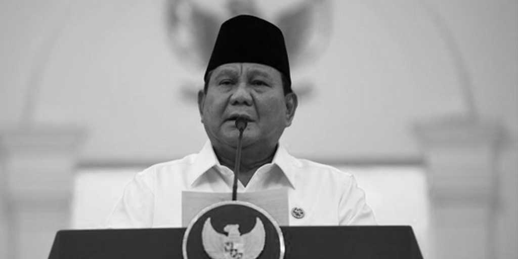 Presiden Prabowo Subianto menyampaikan keterangan pers di Istana Merdeka, Jakarta, Minggu (31/8).