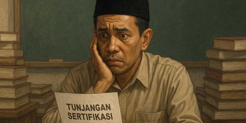 Pencairan tunjangan sertifikasi guru madrasah di Tuban tahun anggaran 2018-2019 hingga kini belum dicairkan. Foto adalah ilustrasi.