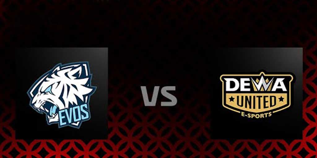 Dewa United Esports Tumbang dari EVOS Glory Laga pekan keempat Mobile Legends Professional League Indonesia (MPL ID) Season 16, Jumat (12/9).