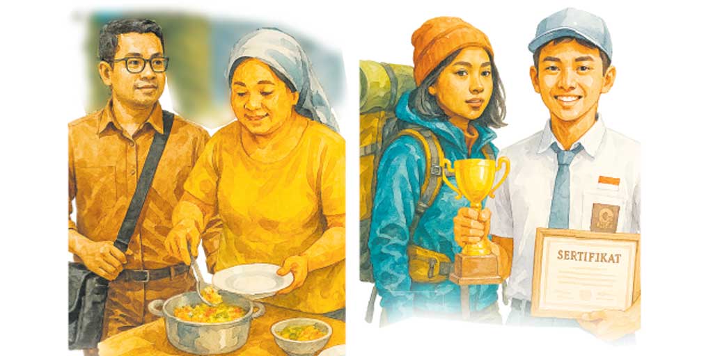 Ilustrasi Cerpen berjudul Hari Terakhir Embu oleh Yavid Rahmat Perwita.