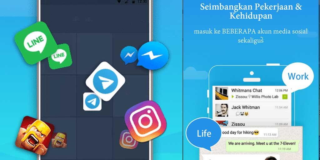 Ada aplikasi yang menawarkan kemudahan cara menggandakan aplikasi di satu perangkat HP, bahkan tanpa root.