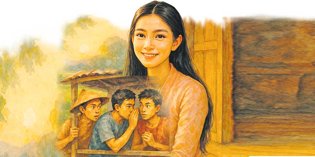 Ilustrasi Cerpen berjudul Aini Gadis Pembawa Kelana karya Daimul Umam.