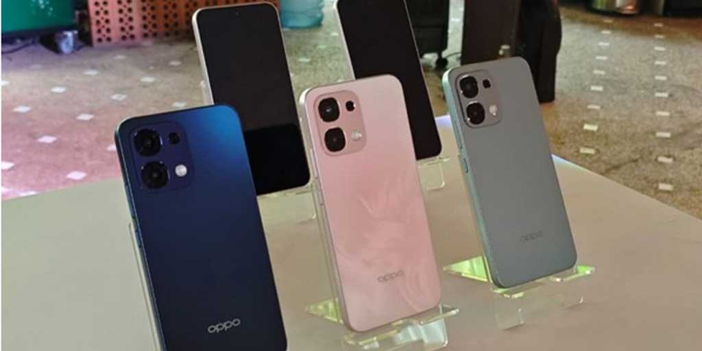 Tampilan ponsel pintar OPPO A6 Pro. Smartphone ini dibekali baterai 7.000 mAh, fitur reverse charging, dan fast charging 80W.