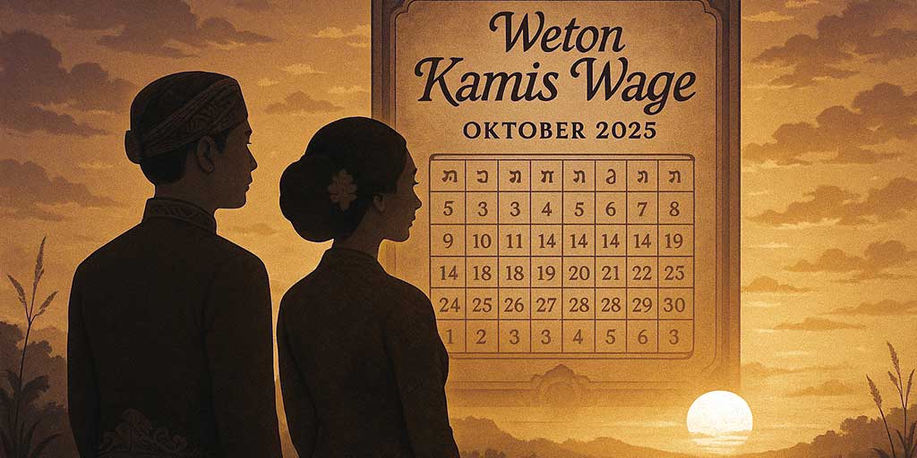 Weton Kamis Wage di bulan Oktober 2025 membawa energi keseimbangan berdasarkan perhitungan Primbon Jawa.