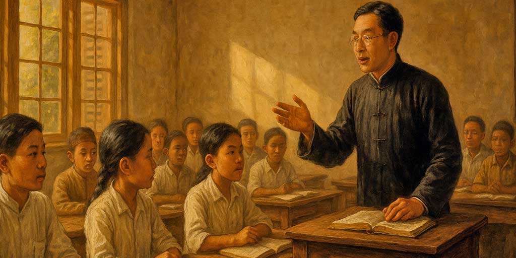 Ilustrasi Opini yang berjudul THHK: Bab yang Hilang dalam Sejarah Pendidikan Modern Indonesia.