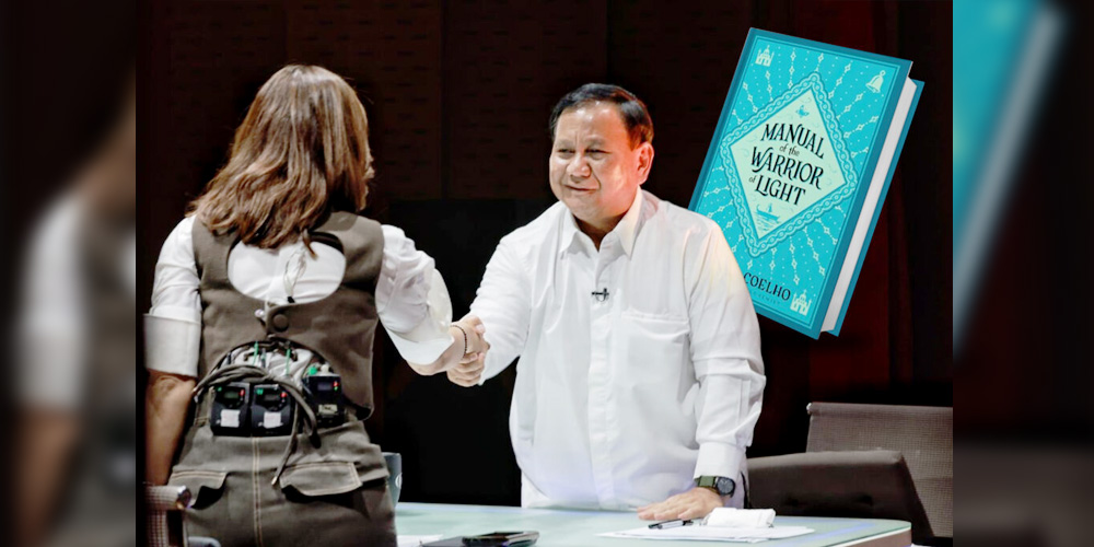 Presiden Prabowo Subianto dalam wawancara bersama Najwa Shihab, membahas buku favoritnya The Warrior of the Light karya Paulo Coelho yang penuh inspirasi dan semangat juang.