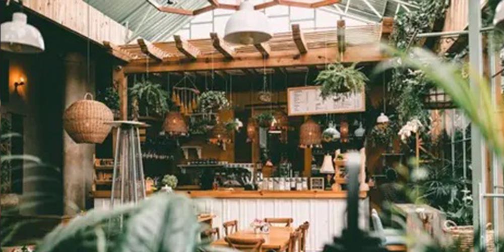 Suasana kafe berkonsep hijau dengan interior alami dan material daur ulang kini jadi daya tarik baru bagi pecinta kopi berkelanjutan.