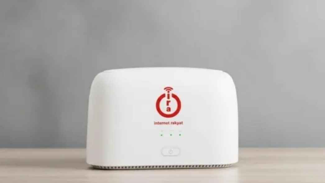 Perangkat modem Internet Rakyat yang digunakan untuk menyediakan layanan internet murah dan terjangkau bagi masyarakat