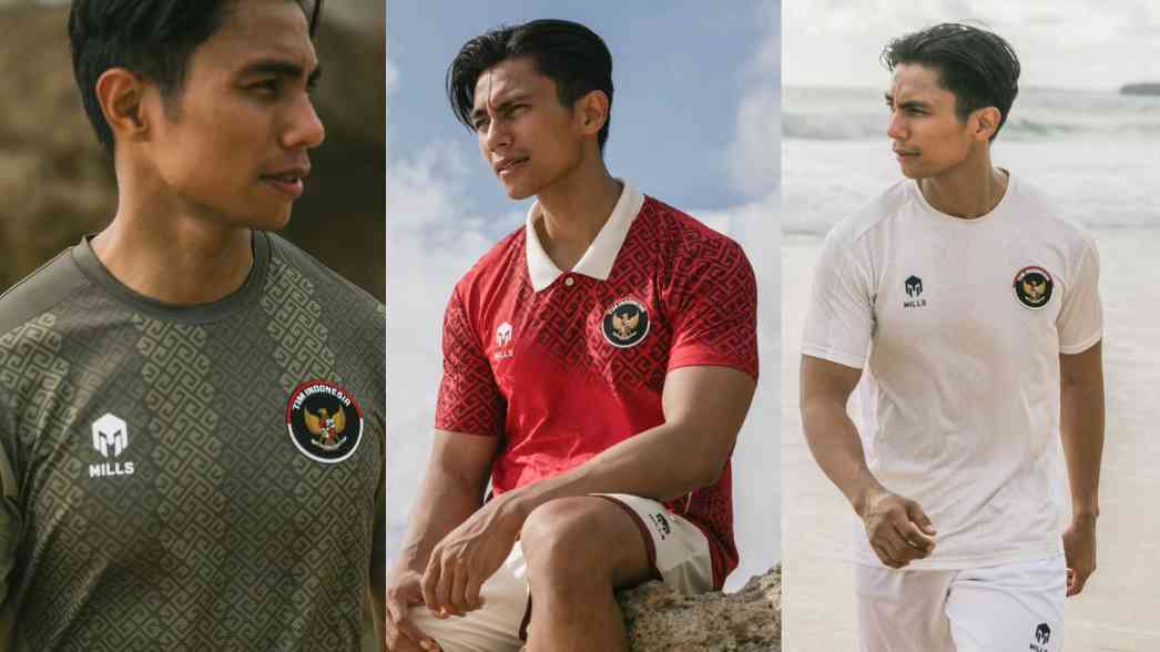 Jersey Timnas untuk SEA Games 2025 tampil dengan desain motif khas Toraja dan logo Garuda menjadi elemen utama yang menonjol, menggambarkan perpaduan budaya, sportivitas, dan identitas nasional