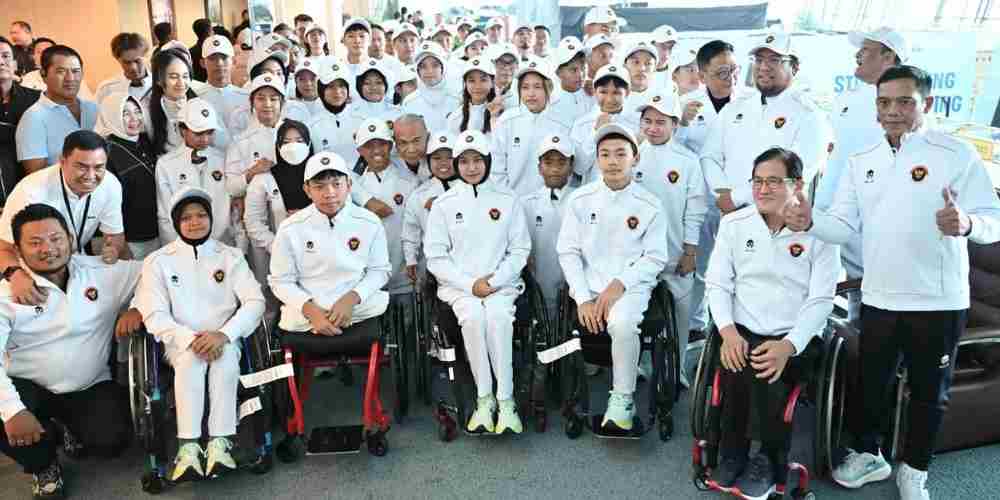 Kontingen Indonesia dilepas menuju Asian Youth Para Games 2025. Para atlet muda disabilitas siap membawa semangat juang dan mengharumkan nama bangsa di level Asia.