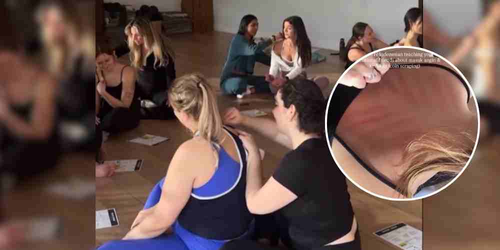 Duduk melingkar, saling mengerok punggung, dan berbagi pengalaman. Kearifan lokal Indonesia menemukan ruang baru di kelas yoga New York.