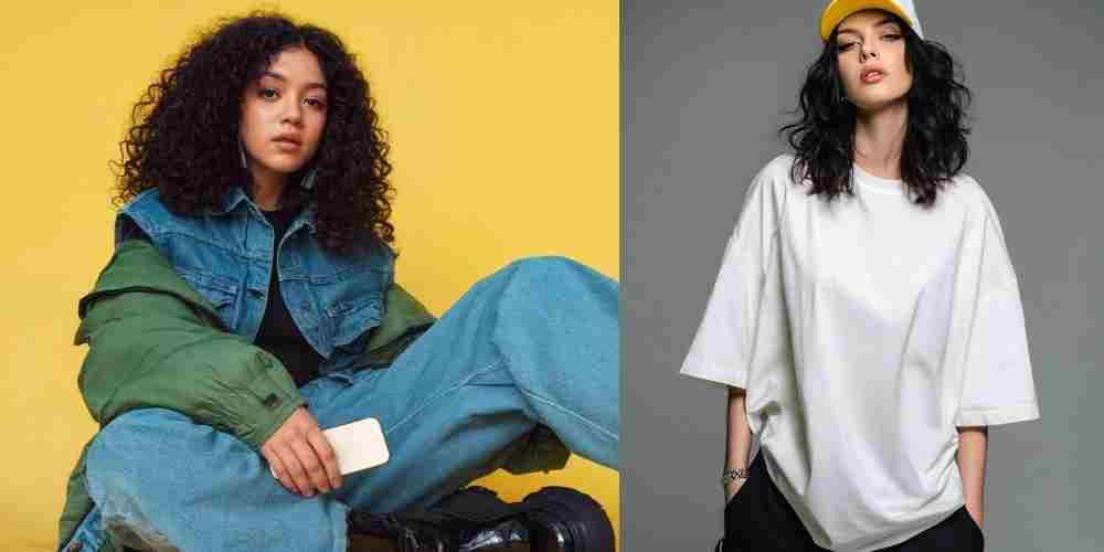 ilustrasi outfit oversize