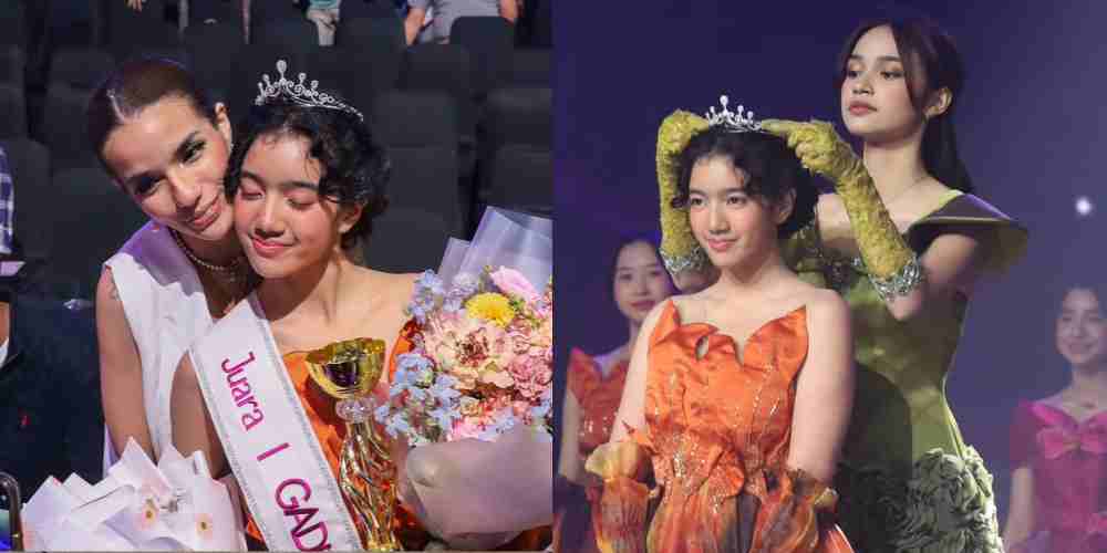 Leticia Joseph, putri Sheila Marcia, resmi dinobatkan sebagai Juara 1 Gadis Sampul dan tampil penuh percaya diri di malam puncak.