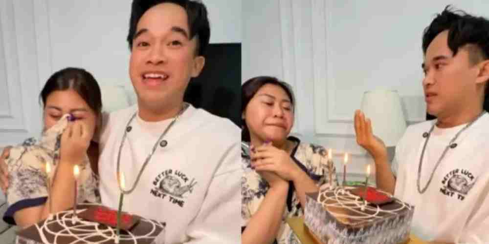 Momen saat Anwar beri kejutan ulang tahun Boiyen dirumahnya. Terlihat Boiyen menangis haru karena hadapi momen spesial di tengah tekanan emosional akibat kasus yang menimpa suaminya