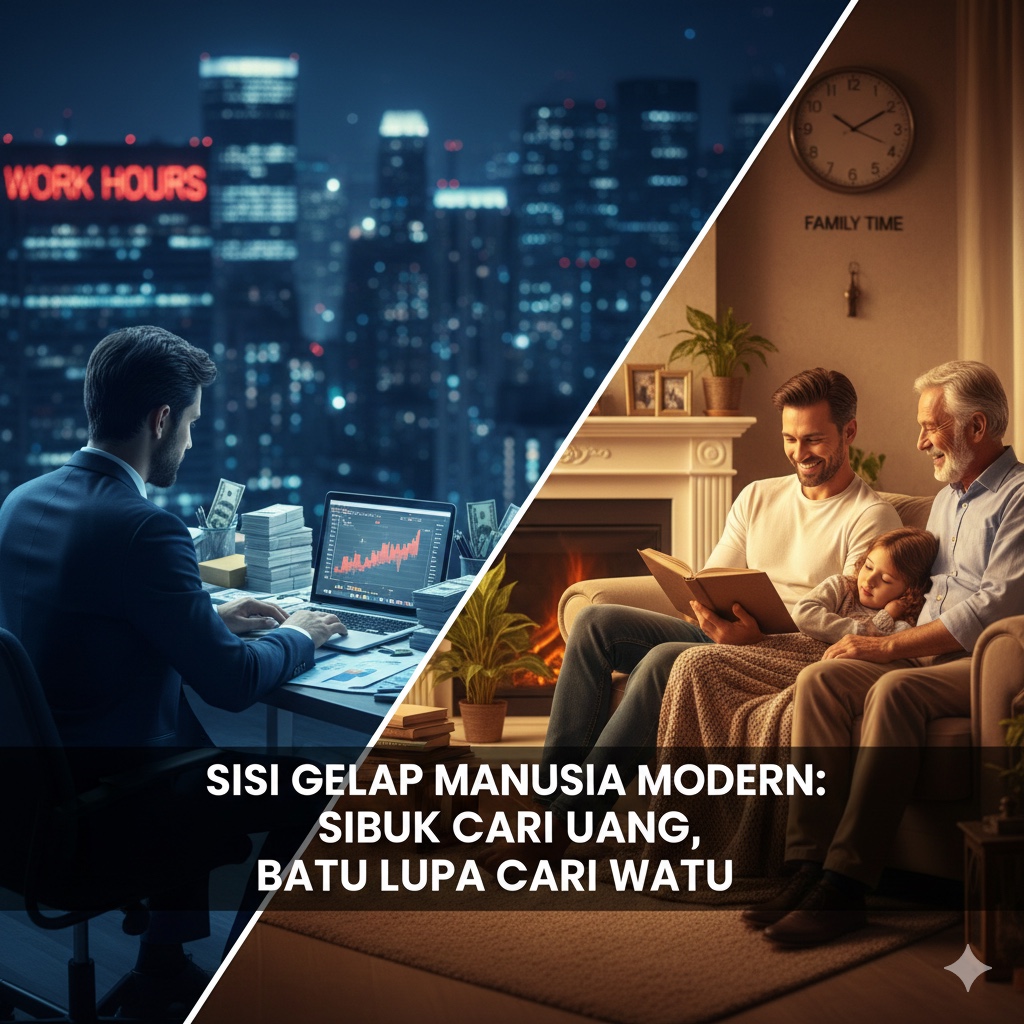 Kita sibuk mengejar uang, tapi sudahkah memberi waktu untuk hidup? Jangan sampai sukses materi, tapi miskin momen.