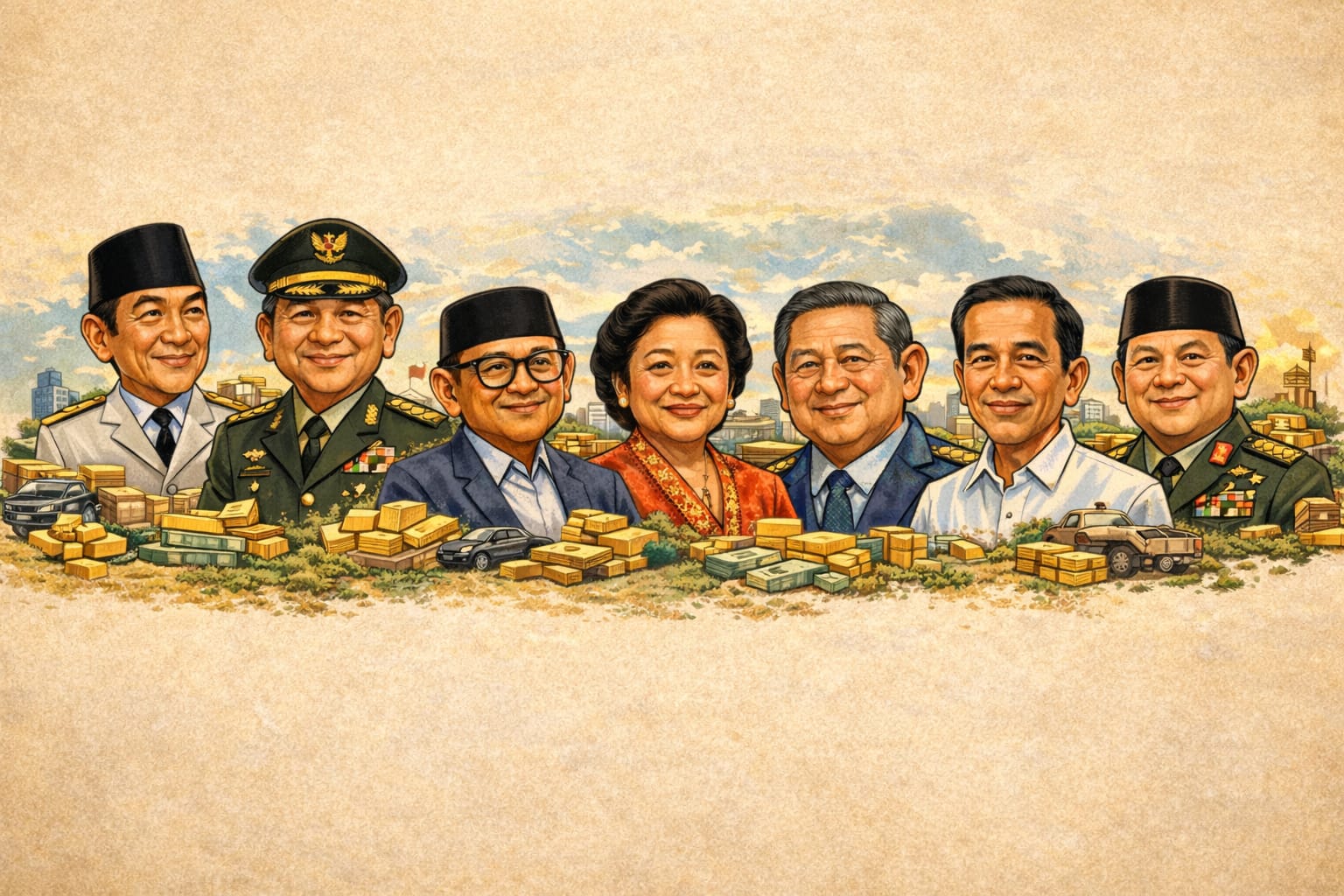 Dari Soekarno hingga Prabowo Subianto, berikut perbandingan kekayaan para presiden Indonesia berdasarkan berbagai laporan dan data LHKPN.