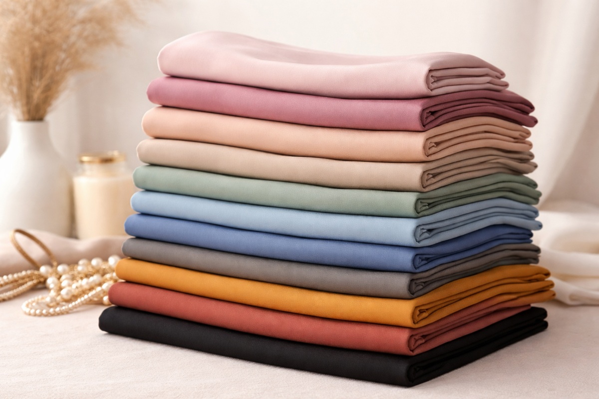 Bahan hijab jenis katun paris