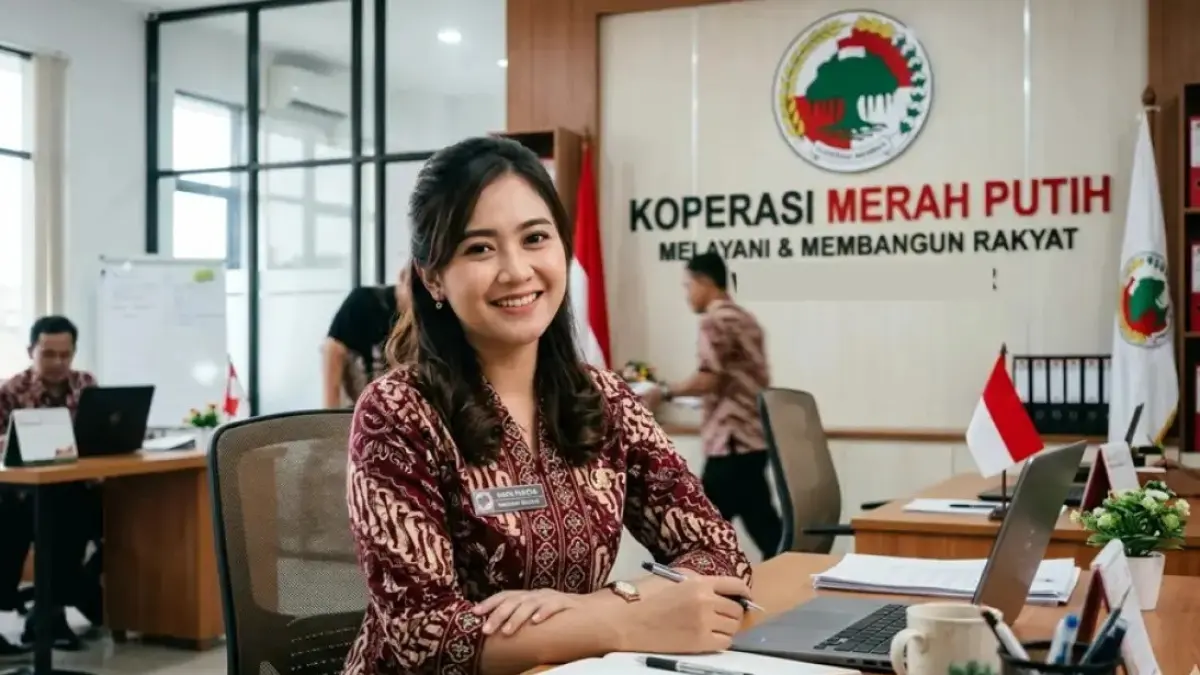Ilustrasi seorang manajer koperasi merah putih. Manajer Koperasi Merah Putih. (foto diolah dengan AI, Sumber foto: jawapos.com)