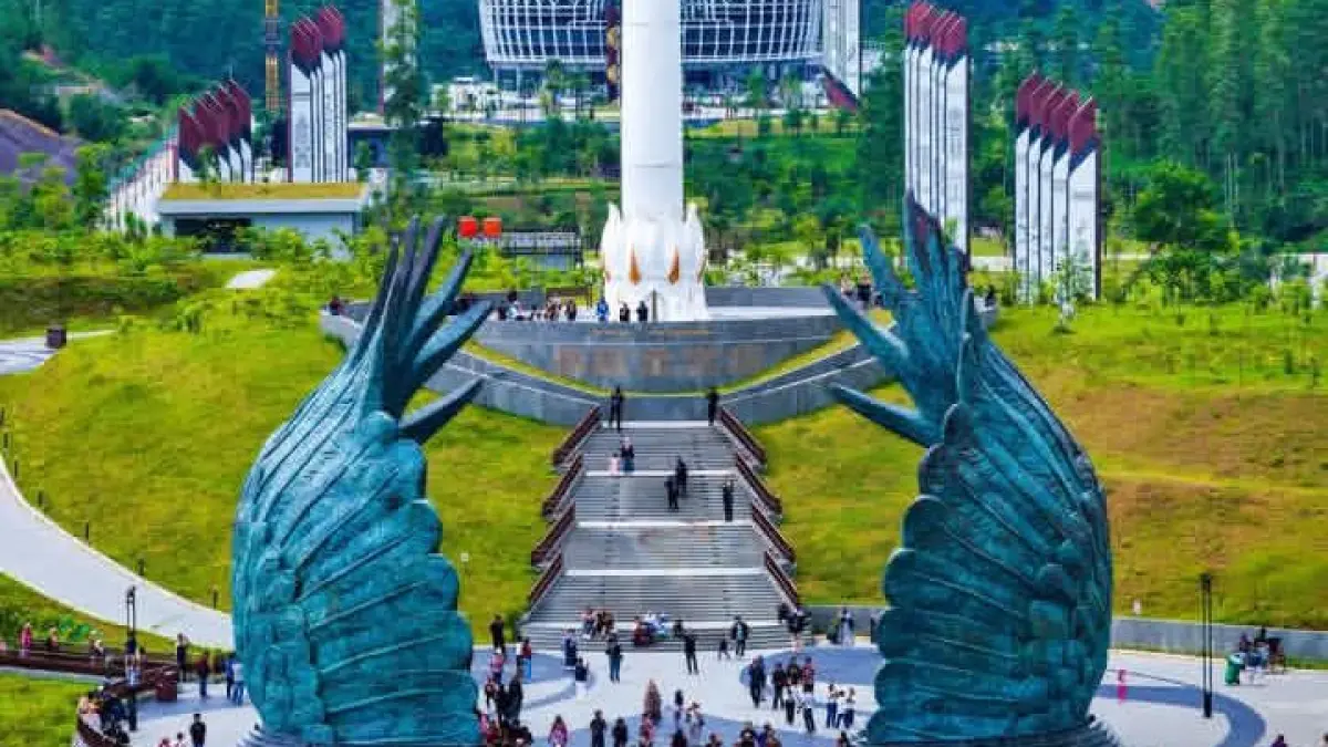 IKN disiapkan bukan cuma jadi lokasi uji coba taksi terbang, tetapi juga pusat pengembangan teknologi transportasi udara masa depan Indonesia. (Sumber Foto: Instagram @ikn.id)
