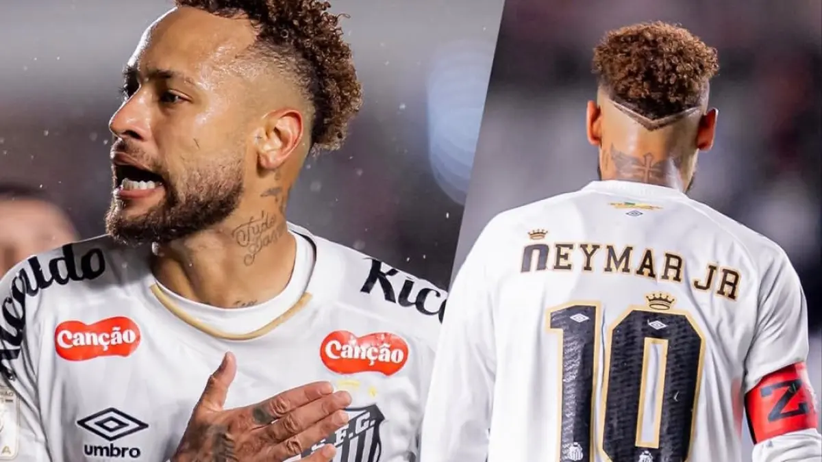 Neymar murka di pinggir lapangan setelah kesalahan pergantian pemain bikin laga makin panas. Masa depannya di Timnas Brasil ikut jadi sorotan! (Sumber foto: Instagram/santosfc)
