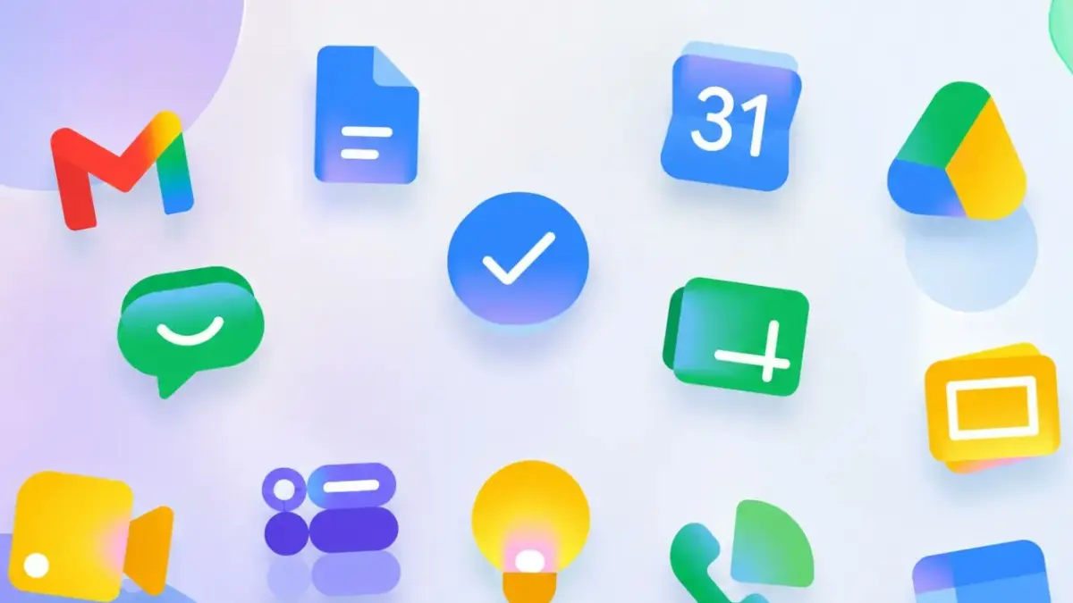 Google akhirnya mengubah desain ikon Gmail hingga Meet setelah lama dikritik terlalu mirip. Tampilan baru kini lebih berwarna dan mudah dikenali. (@AssembleDebug/X)
