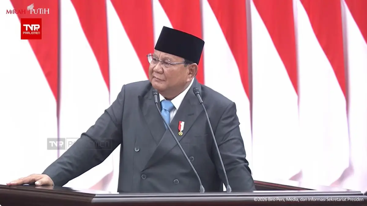 Prabowo turun langsung ke DPR di momen Hari Kebangkitan Nasional. Istana sebut ada pesan besar soal ekonomi dan persatuan bangsa! (Tangkapan Layar YouTube Sekretariat Presiden) 