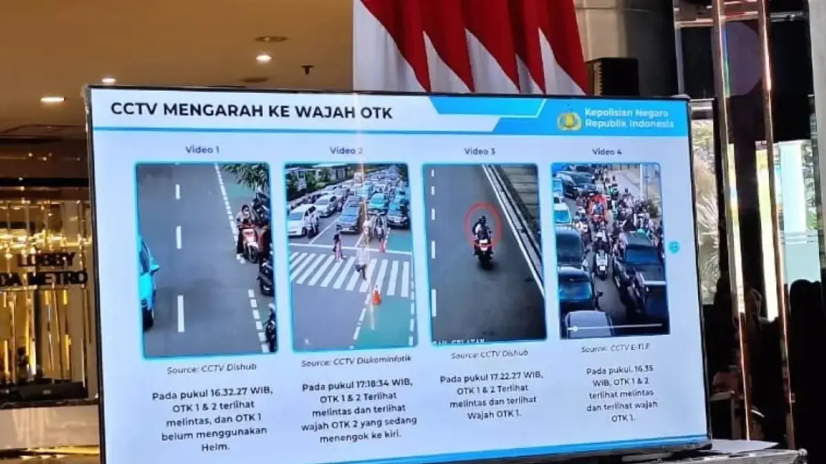 Rekaman CCTV yang menampilkan gerak-gerik eksekutor penyiraman air keras terhadap Aktivis KontraS Andrie Yunus. (Sabik Aji Taufan/JawaPos.com)