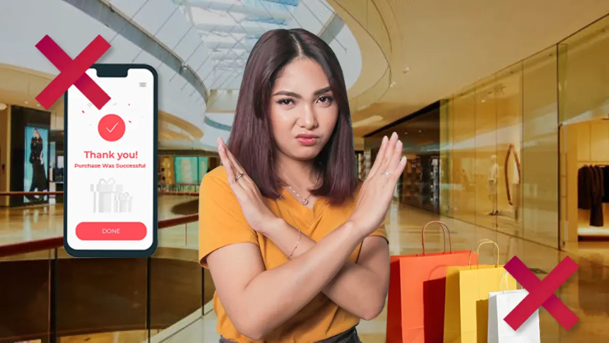 Kini banyak anak muda mencoba No Buy Challenge, yaitu tantangan untuk berhenti membeli barang yang tidak benar-benar dibutuhkan selama periode tertentu. (dipostar.com)