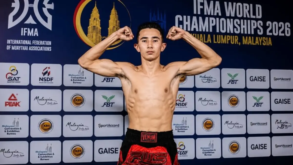 Elijah William Hinzman mengukir sejarah dengan meraih medali perak di IFMA World Championships 2026 untuk Muaythai Indonesia.  (wartatransparansi.com)