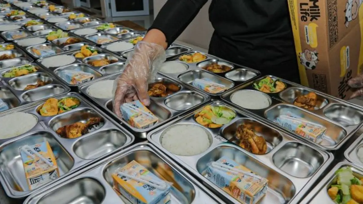 Program Makan Bergizi Gratis kembali menjadi sorotan dalam sidang Mahkamah Konstitusi. Seorang ahli yang dihadirkan DPR menilai solusi terbaik bukan menghentikan program, melainkan membenahi tata kelolanya agar lebih tepat sasaran. (Ilustrasi Makan Bergizi Gratis (MBG))