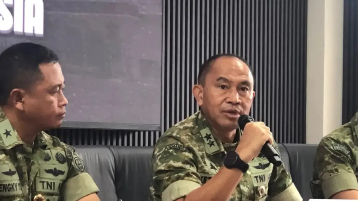 Kemhan menyampaikan penjelasan terkait sejumlah peserta Latsarmil yang meninggal dunia sepekan belakangan. Total sudah 5 peserta kehilangan nyawa. (Sahrul Yunizar/JawaPos.com)
