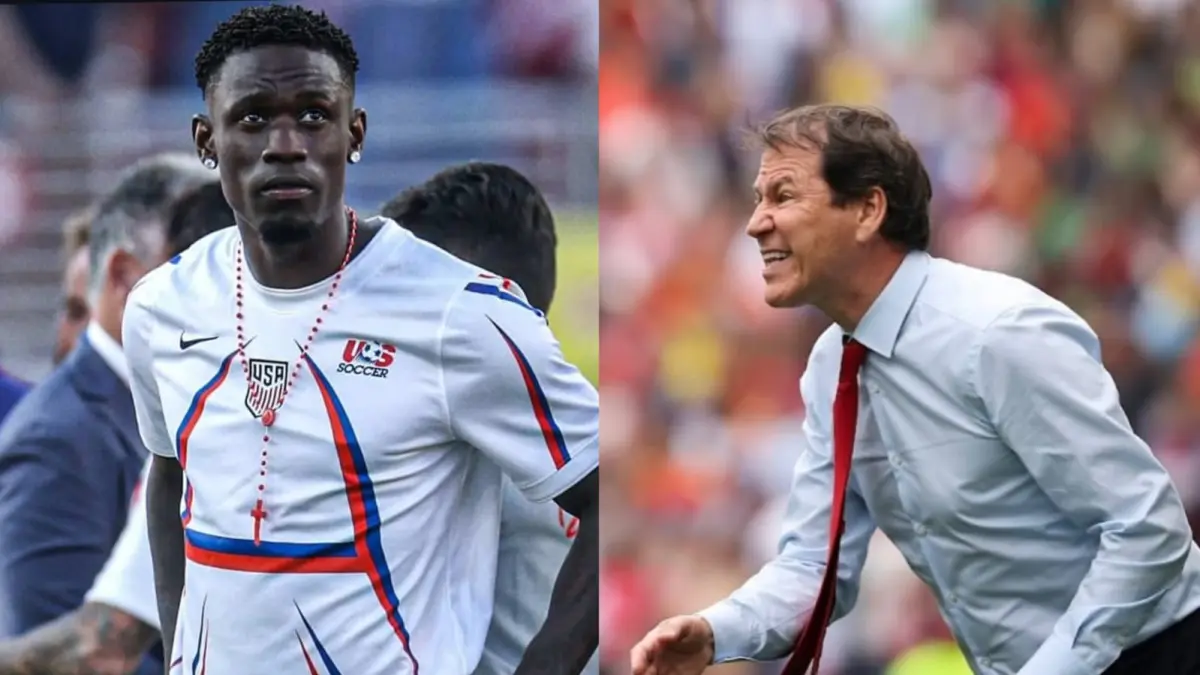 Belgia melaju ke perempat final Piala Dunia 2026 usai mengalahkan Amerika Serikat. Namun, perhatian publik justru tertuju pada kontroversi Folarin Balogun dan respons elegan Rudi Garcia. (Sumber foto: Instagram (Balogun & rudigarciaoff)