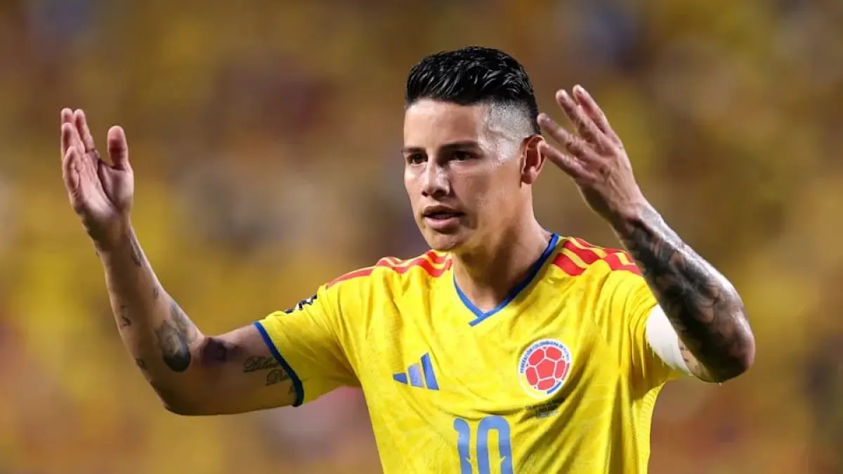 James Rodriguez kembali mengukir sejarah. Penampilan ke-123 bersama Timnas Kolombia membuat sang kapten resmi menjadi pemain dengan jumlah caps terbanyak sepanjang sejarah Los Cafeteros. (Sumber foto : ONE FOOTBALL)