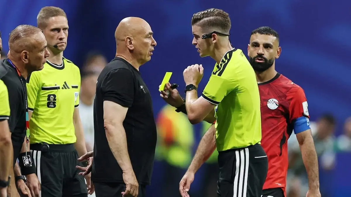 Merasa dirugikan, Mesir mengambil langkah hukum resmi untuk memprotes kinerja tim wasit pada laga 16 besar antara Argentina vs Mesir di Piala Dunia 2026 sumber foto( Ahram?)