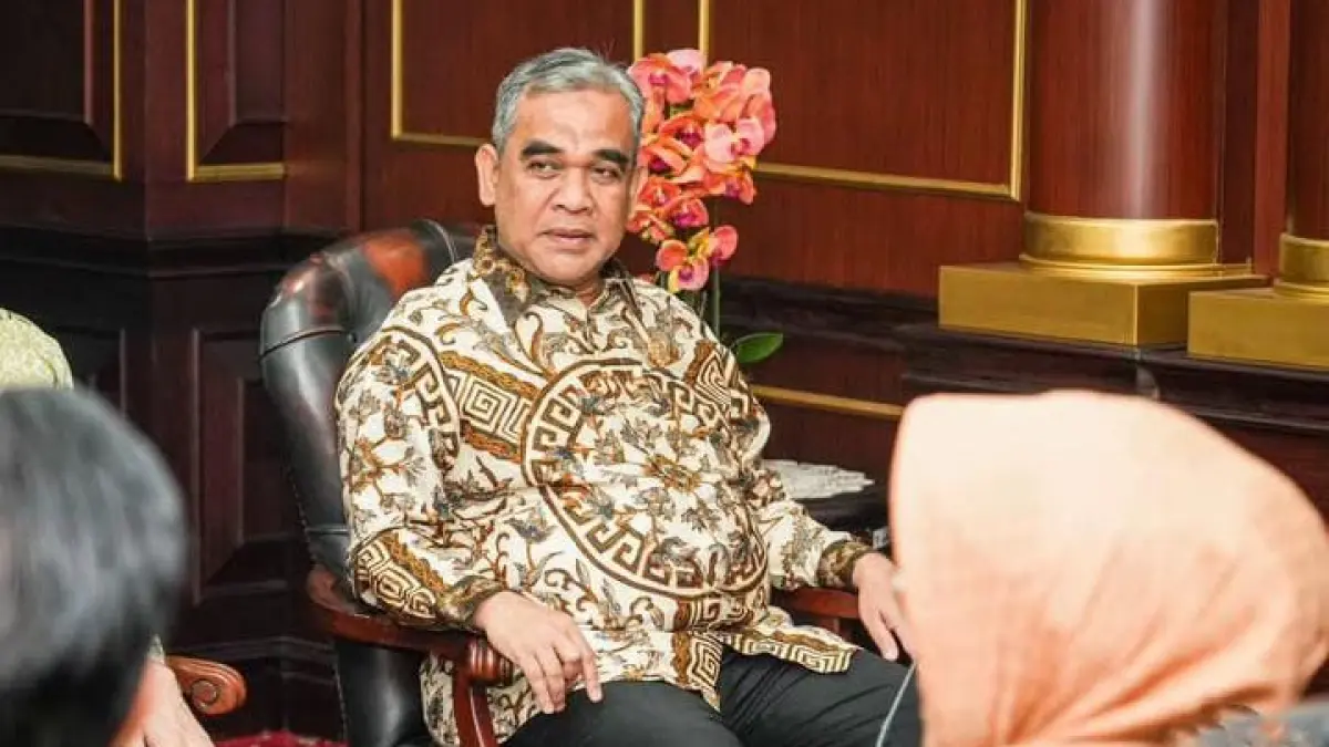 Ketua MPR Ahmad Muzani saat bersama pimpinan MPR bersilahturahmi dengan jajaran konstitusi di gedung Mahkamah Konstitusi (Sumber Foto: Instagram @ahmadmuzani2)