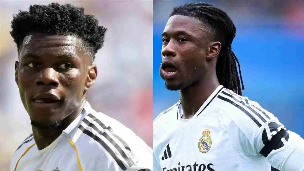 Real Madrid kembali membuat kejutan di bursa transfer. Eduardo Camavinga dikabarkan berpeluang dilepas jika ada tawaran menggiurkan, sementara Aurelien Tchouameni justru dipastikan tetap menjadi andalan lini tengah Los Blancos. (vodacomsoccer.com)
