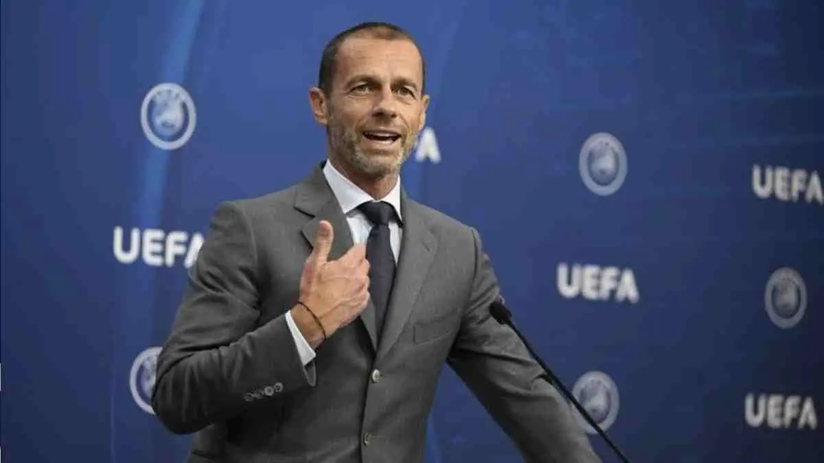 Hubungan FIFA dan UEFA kembali memanas! Presiden UEFA Aleksander Čeferin dikabarkan memilih absen dari final Piala Dunia 2026 sebagai bentuk protes atas keputusan kontroversial FIFA terkait Folarin Balogun. (Sumber foto: UEFA)