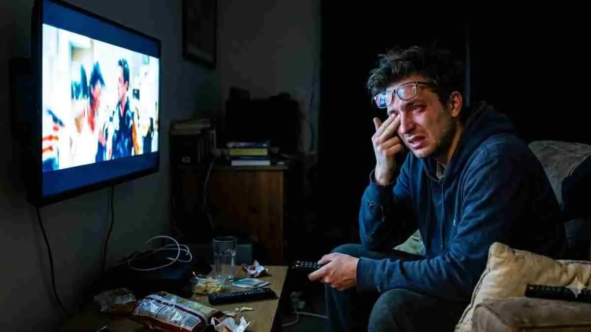 Sejak kecil banyak dari kita dilarang duduk dekat TV karena dianggap bisa bikin mata minus. Tapi benarkah anggapan itu didukung ilmu pengetahuan? (Sumber foto: Ai)