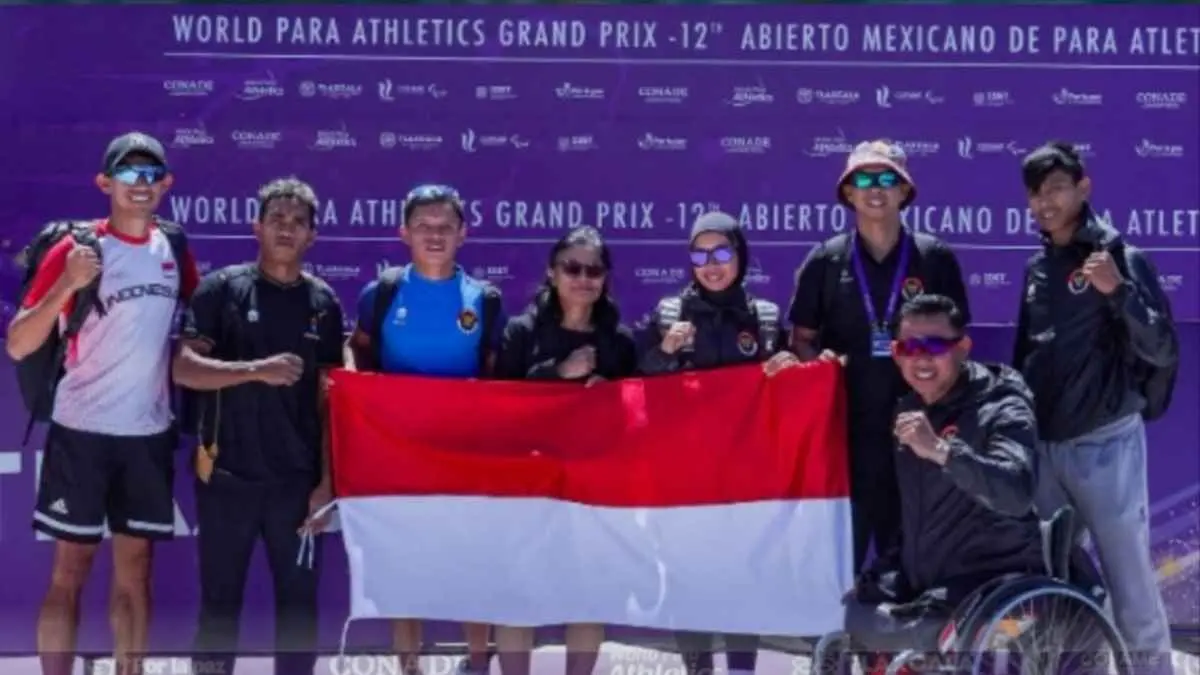 Indonesia kembali menunjukkan kelasnya di panggung olahraga dunia. Para Atletik Indonesia sukses membawa pulang 16 medali dari World Para Athletics Grand Prix 2026 di Meksiko, termasuk 15 emas, satu perak, serta torehan rekor dunia dan rekor Asia. (Sumber foto: Instagram/kemenpora)