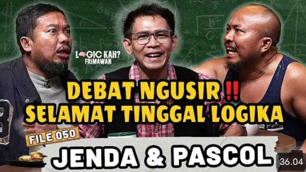 Logika Frimawan tamat, tapi logikanya malah makin ke mana-mana! Episode terakhir bareng Jenda Munthe dan Pascol diwarnai debat absurd soal MBG, "terjun ke lapangan", lele hingga tukang fotokopi. Menurut kamu, siapa yang paling bikin gagal fokus? (Sumber Foto: Tangkapan layar YouTube @Dedy Corby)