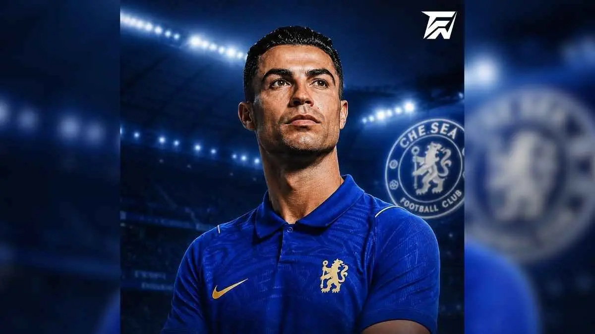 Bayangkan Cristiano Ronaldo kembali ke Premier League, tapi kali ini bukan merah Manchester United melainkan biru Chelsea. (instagram.com/futbolnewsig)