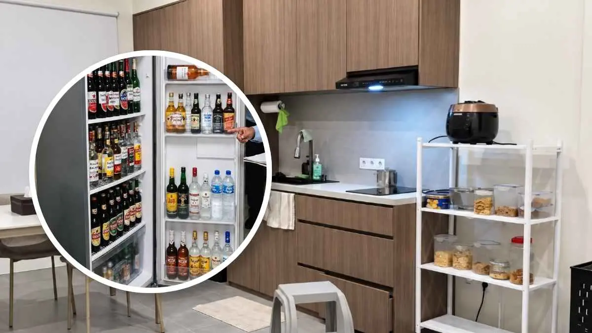 Temuan kulkas berisi tiga botol wiski dan satu botol bir di Lapas Cibinong mendapat klarifikasi dari Dirjen PAS Mashudi. (istimewa)