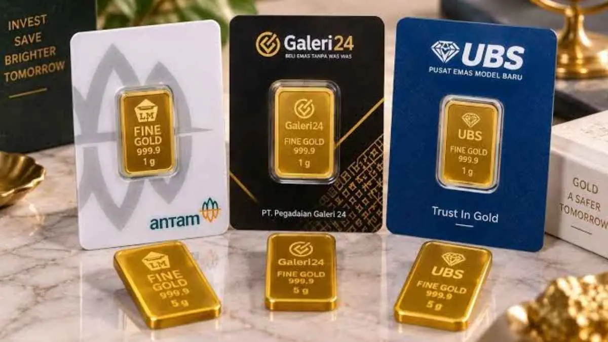 Harga emas di Pegadaian kembali bergerak pada Rabu, 30 September 2026. Antam, Galeri24, dan UBS tercatat memiliki harga yang berbeda. (istimewa)