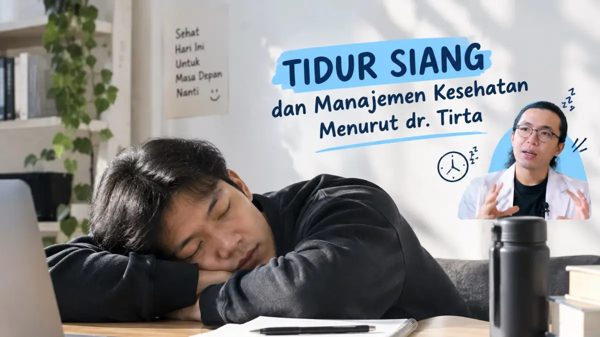 tidur siang dan manajemen kesehatan menurut dr. tirta. (ilustrasi AI)