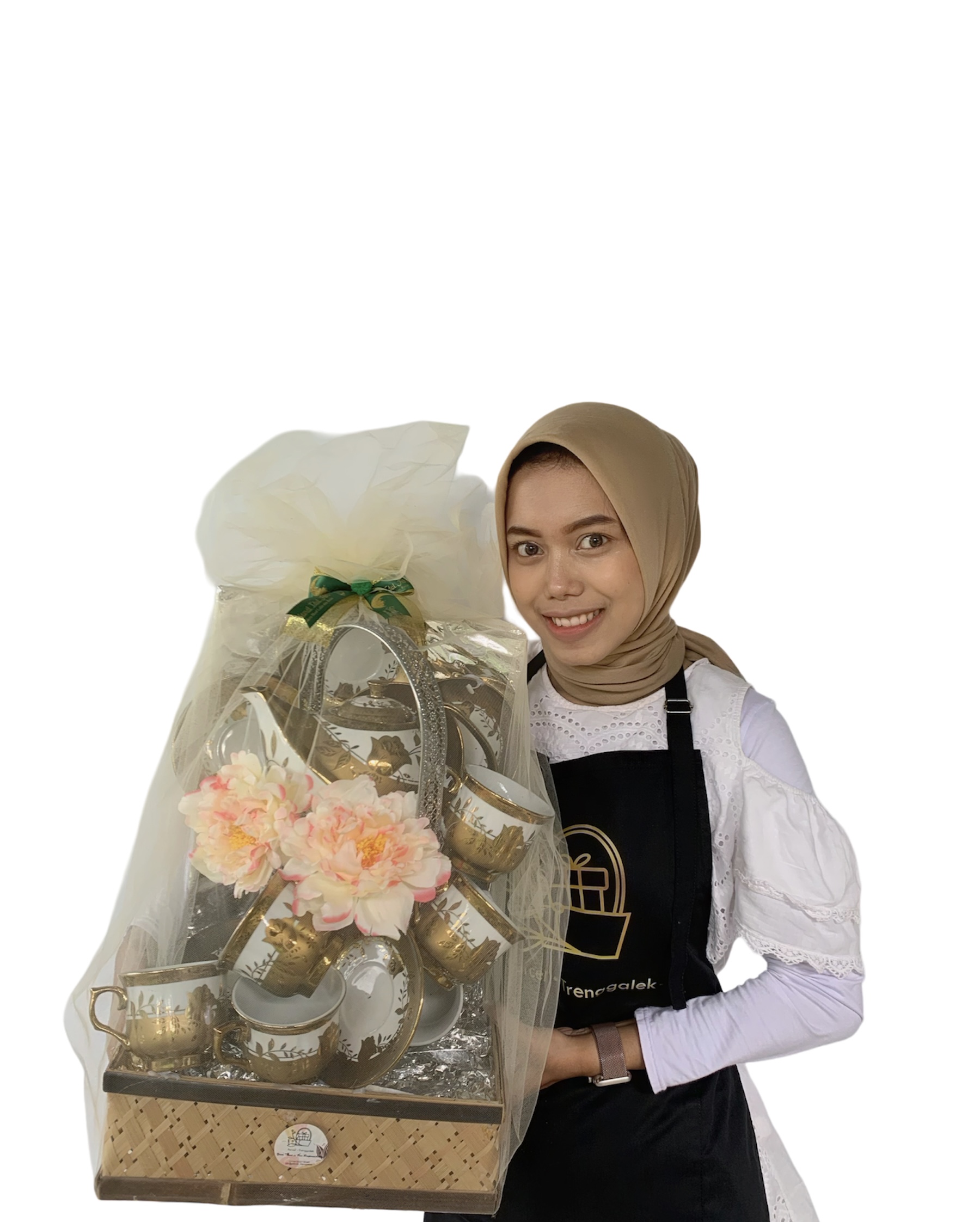 Lina Yunita Sari seorang produsen parcel yang mendapatkan lonjakan pembeli sekitar 50 persen.