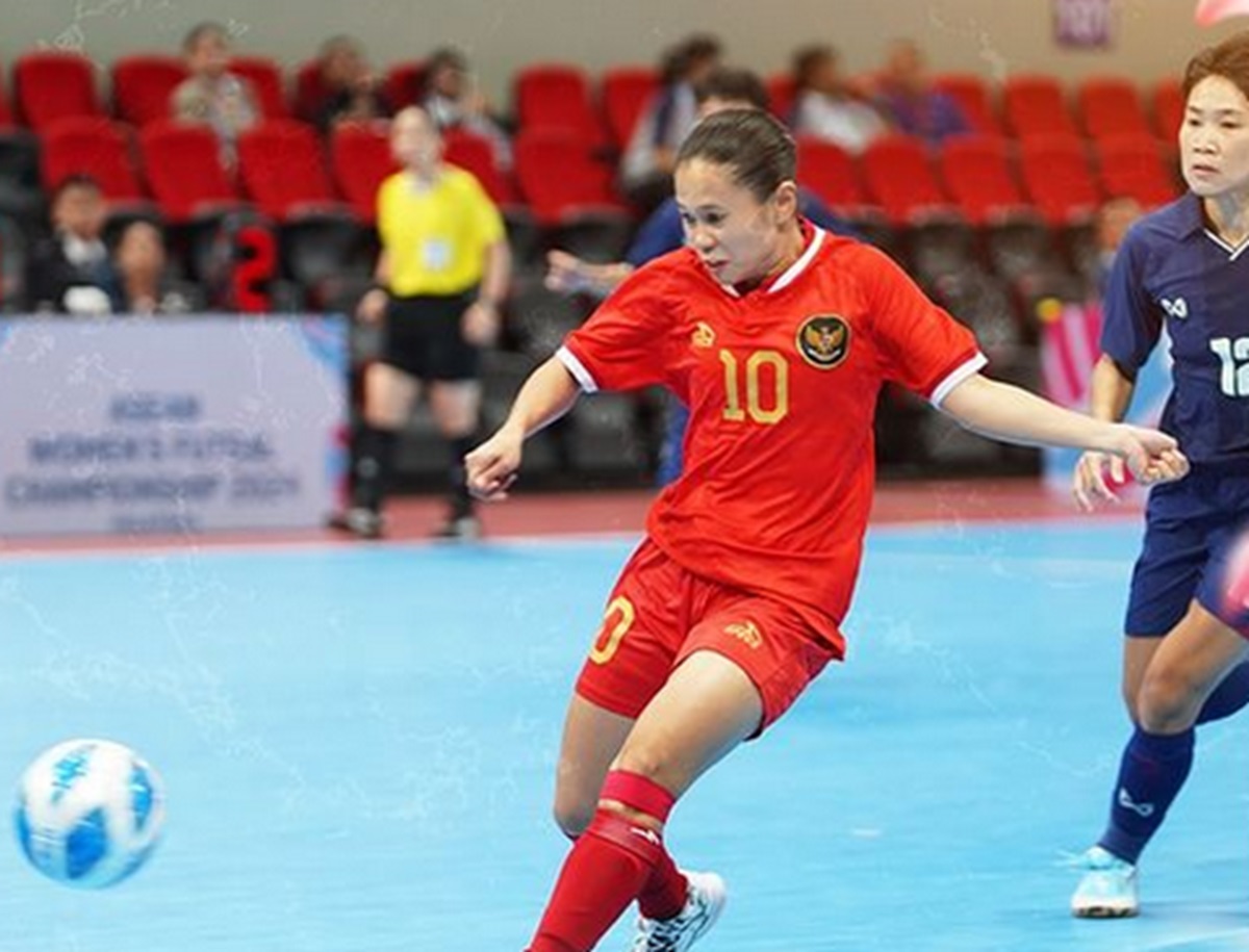 Timnas Futsal Putri ketika bertanding