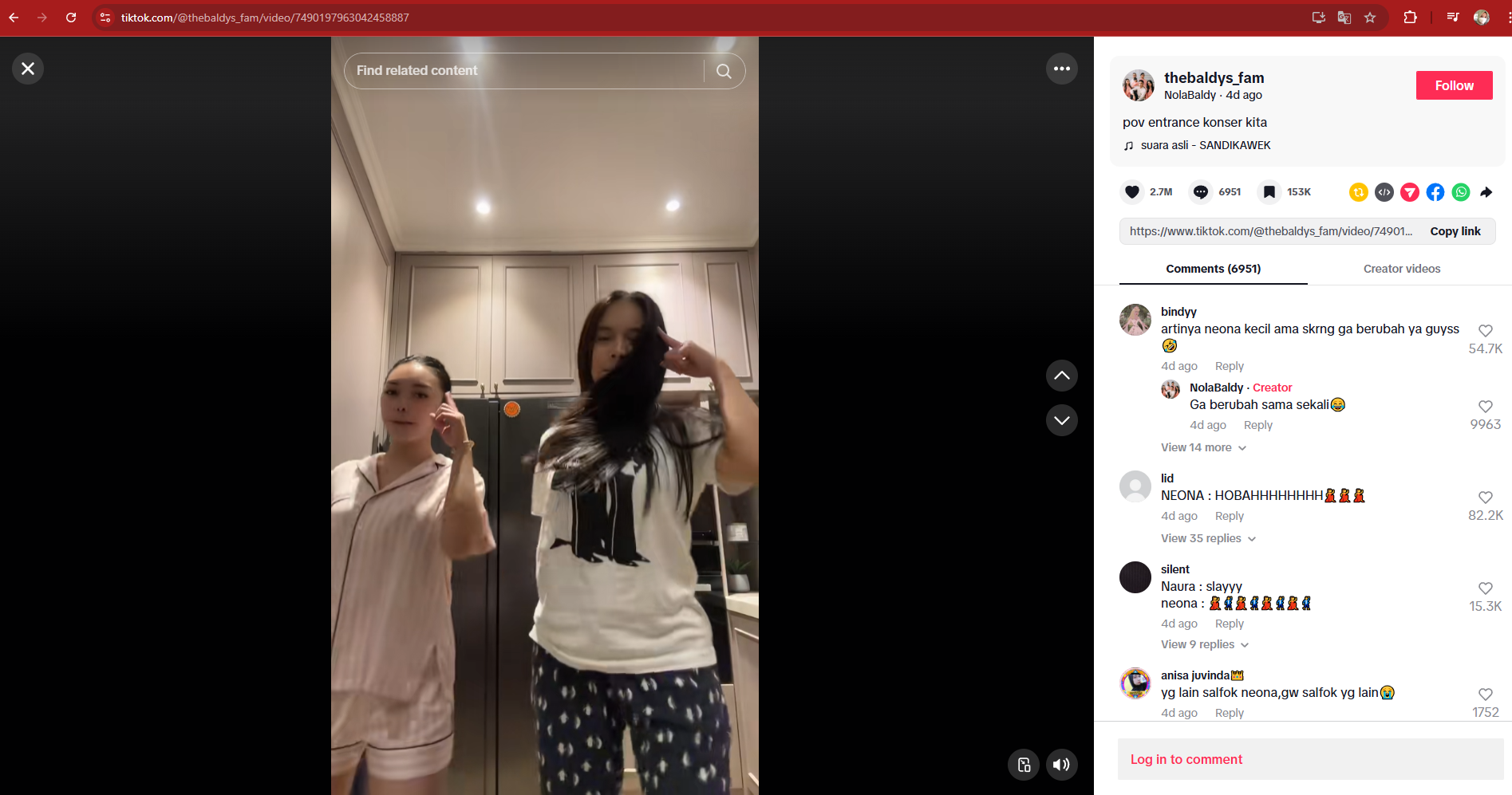 Joget bareng Velocity, vibes-nya kakak-adik ini kayak girl group K-Pop lokal. Gemesh pol!