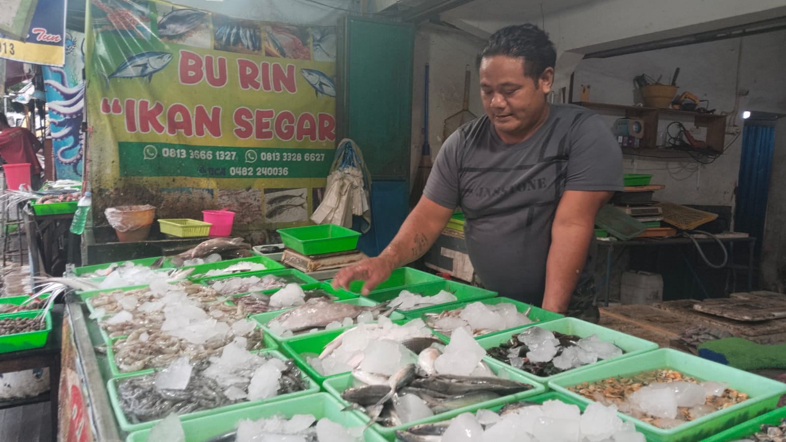 Produksi ikan di Pasar Tradisional meningkat, seperti ikan tongkol yang menjadi tangkapan laut tersebar capai 4.296,58 Ton